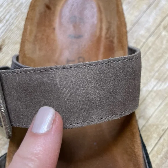 Noat Women’s Fresno Leather Sandal Adjustable Buckle Toe Loop - Picture 11 of 11